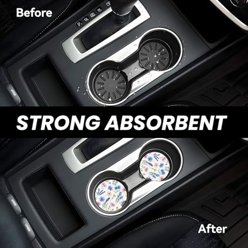 50% Off Vintage Flower Car Cup Coasters 2 Pack - Image 4