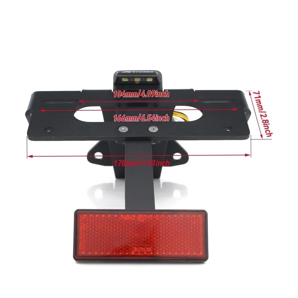 Kit Eliminador Trasero De Motocicleta Soporte para Matrícula RSV4 1100 Tuono V4 1100/para Aprilia