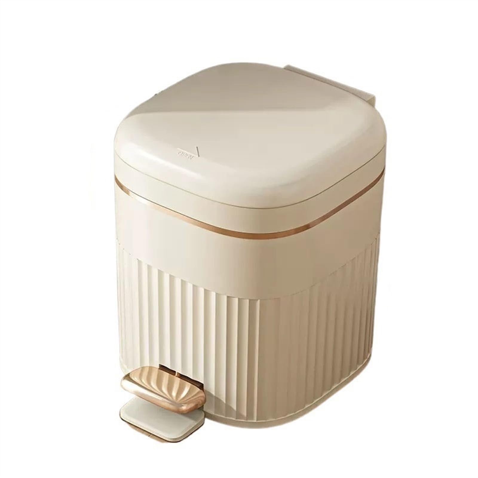 Papelera Papelera de gran capacidad for el hogar, sala de estar, baño, cocina, cesta de papel con tapa Papelera De Cocina(A,L)