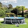 INTEX Ultra XTR 18 ft x 52 in Above Ground Pool Set, Round Swimming Pool with Steel Frame, 2100 GPH Sand Filter Pump, Ladder, Cover, & Ground Cloth