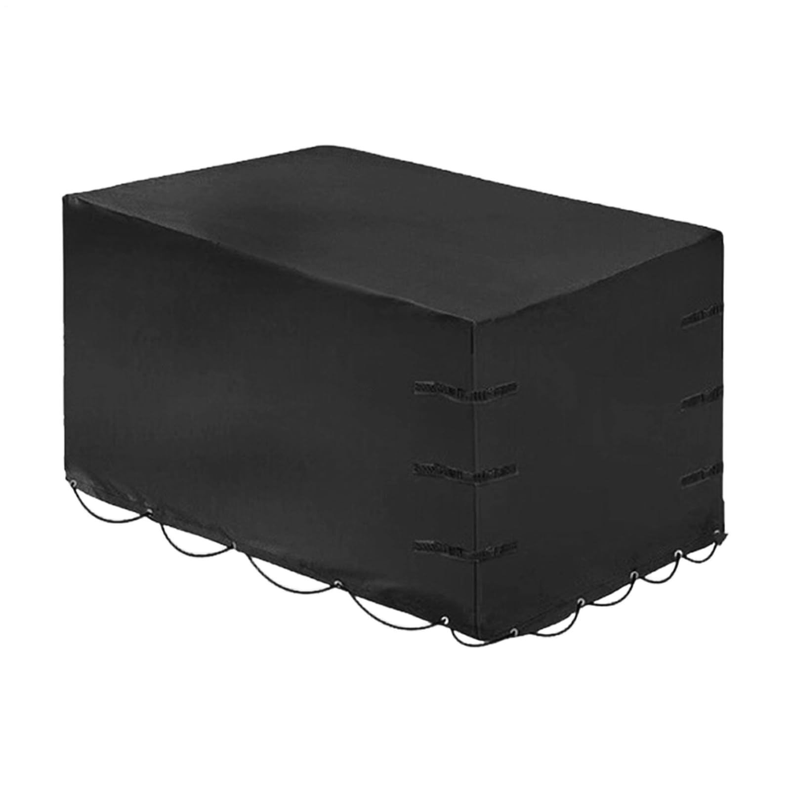 Anhängerplane Hochplane 210x114x90 cm – Wasserdichtes 600D Oxford Gewebe – Reißfeste Anhängerabdeckung UV-Schutz LKW Abdeckplane mit Gummigurt – Schwarz Schutzhaube für PKW Anhänger & Trailer