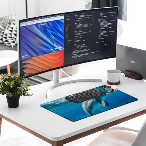 Tapis de souris de jeu grand format LED antidérapant et étanche pour PC