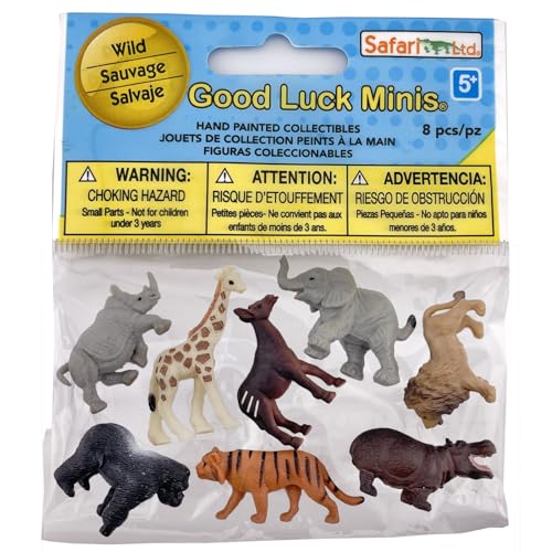 Safari Ltd. Wild Fun Pack - Mini Figures of Wild Animals - Educational Toy Set for Boys, Girls, and Kids Ages 5+