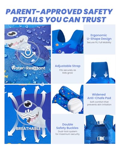 Image of Gogokids Puddle Float Jumper 24-66 Pounds, Toddler Swim Vest Kids Floaties