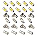 Produktbild CESFONJER 26 Pcs Koax Kabel Adapter, 90°Winkel-Adapter schraubbar F-Stecker, Buchse Kupplung F-Adapter Coax Anlagen F-Stecker F-Buchse F-Kupplung5 Verschiedene Stecker