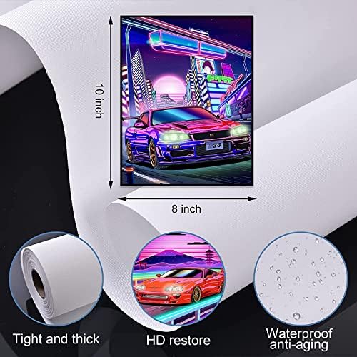 4 Pieces 8"x10" JDM Car Poster RX7MK4NSXR34 Canvas Art Poster Picture Modern Office Family Bedroom Decorative Posters Gift Wall Decor Painting Posters