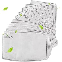 40pcs Adults Size Adaptive Activated Carbon Fabric Filtration 5-Layer PM2.5 Filter Pad Insert Value Pack DIY Craft Anti-Dust Anti-Haze Anti-Pollution for Outdoor Activities for Men Women