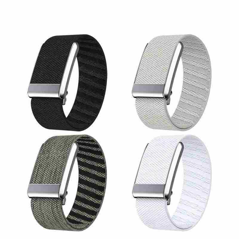 Image of Nylon Wristband Suitable for Whoop 5.0 /MG | Stretch Sports Loop Strap with Metal Frame Connector