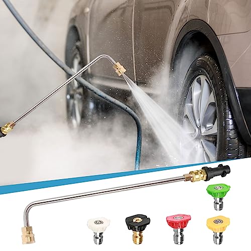 Miniatura 4 de Varita De Extensión Para Lavadora A Presión, Lanza De Pulverización En Ángulo De 90 Grados 30 Grados Para Karcher K2 K3 K4 K5 K6 K7, Con 5 Boquillas De Pulverización 90 Grados