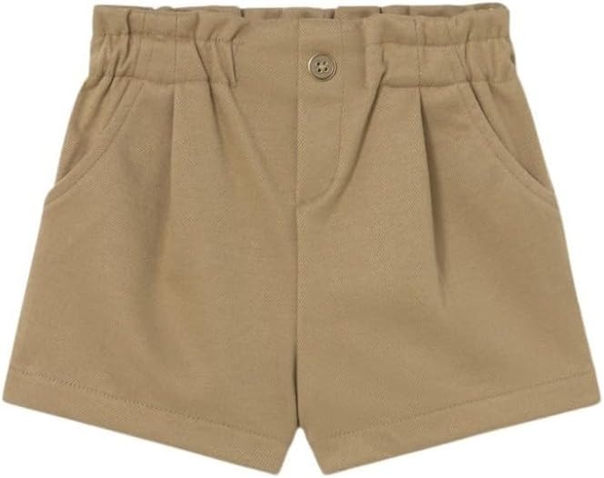 Mayoral Twill Shorts for Baby-Girls Camel