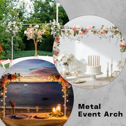 Barra extensible de metal para decoración de mesas de bodas 3
