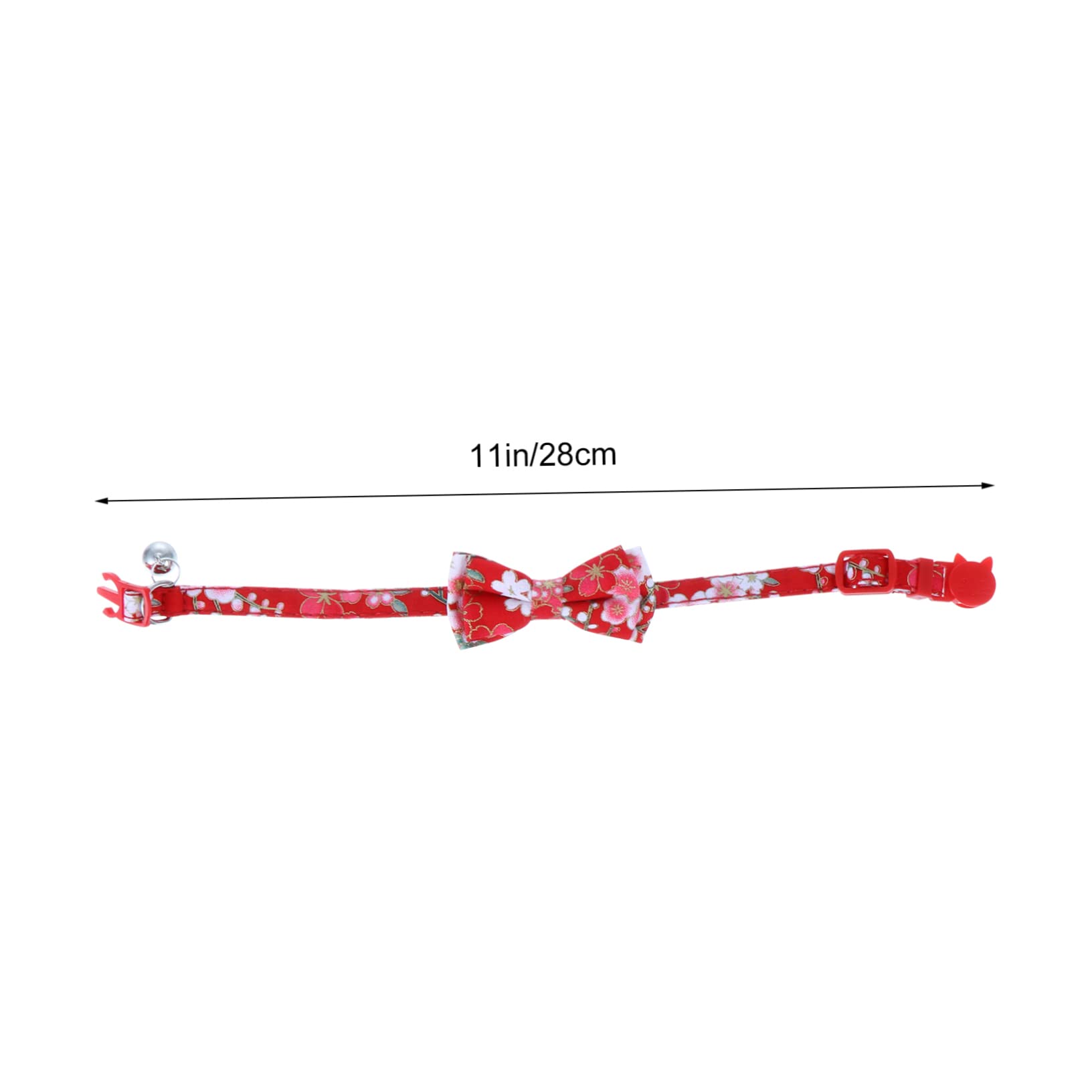 Mipcase 9pièces Collier pour Chat Réglable avec Clochette Et Nœud Fleurs De Parfait pour Animaux De Compagnie Lors des Fêtes Et Événements Spéciaux