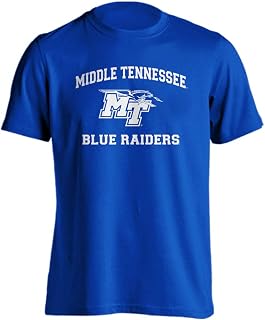 Middle Tennessee State University MTSU Blue Raiders Retro Distressed Short Sleeve T-Shirt