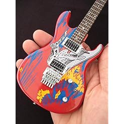 Axe Heaven Silver Surfer Miniature Guitar Replica (JS-601) - Les Beatles, Paul McCartney, John Lennon, RIngo Starr, George Harrison