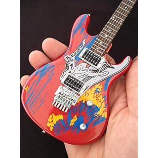 Axe Heaven Silver Surfer Miniature Guitar Replica (JS-601) - Les Beatles, Paul McCartney, John Lennon, RIngo Starr, George Harrison