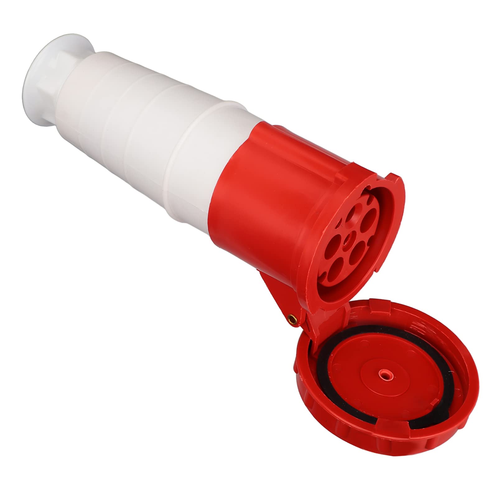 Zócalo Industrial Hembra TYP-235, Conector de Enchufe de Aviación Estable de 5 Pines 63A, Enchufe Industrial Compacto a Prueba de Agua IP67 para Industria, Agricultura, Muelles (220-415V)
