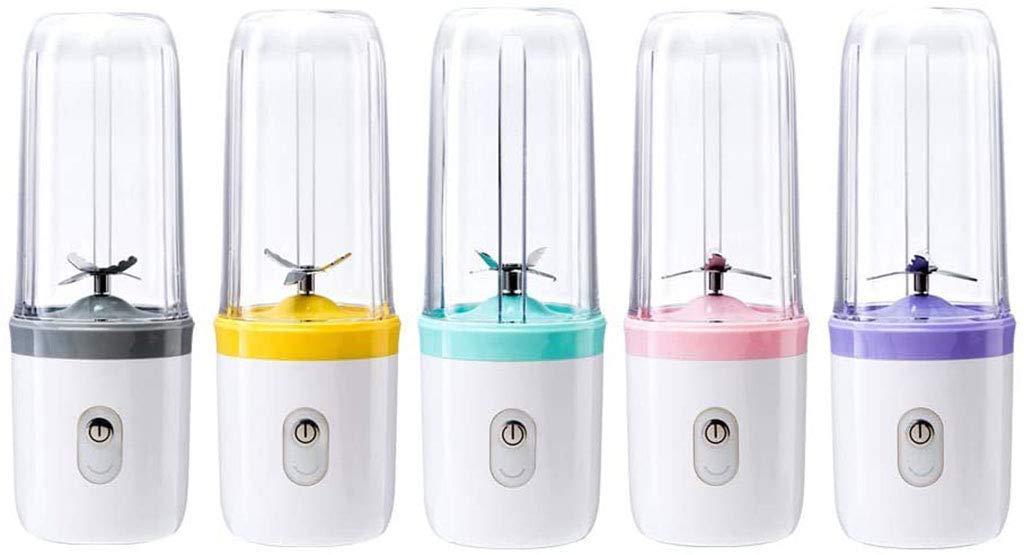 Portable Mini Presse-Agrumes électrique USB Charge électrique jus Tasse Fruits mélangeur Multifonction métal (A (Lot de 2))