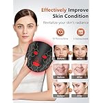 Red Light Therapy Mask for Face, 3 Modes Portable Face Mask Light Therapy with Remote,Near-Infrared Light 850nm Face Mask with Timing Settings,Red Light Therapy at Home 288 LED Beads - Image 4