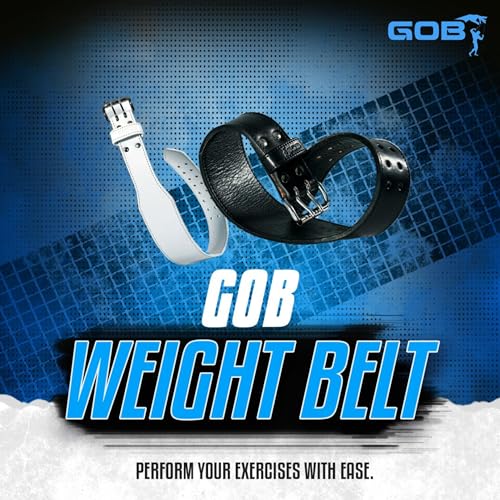 GOB Godfather of Bodybuilding Leather Weight Lifting Belt – Womens and Mens Gym Belt for Weight Lifting, Deadlifts, Squats, and Powerlifting by Charles Glass2