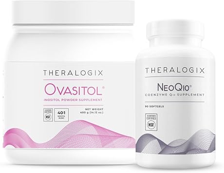 Theralogix Ovasitol Inositol Canister + NeoQ10 Bundle, Pack of 2