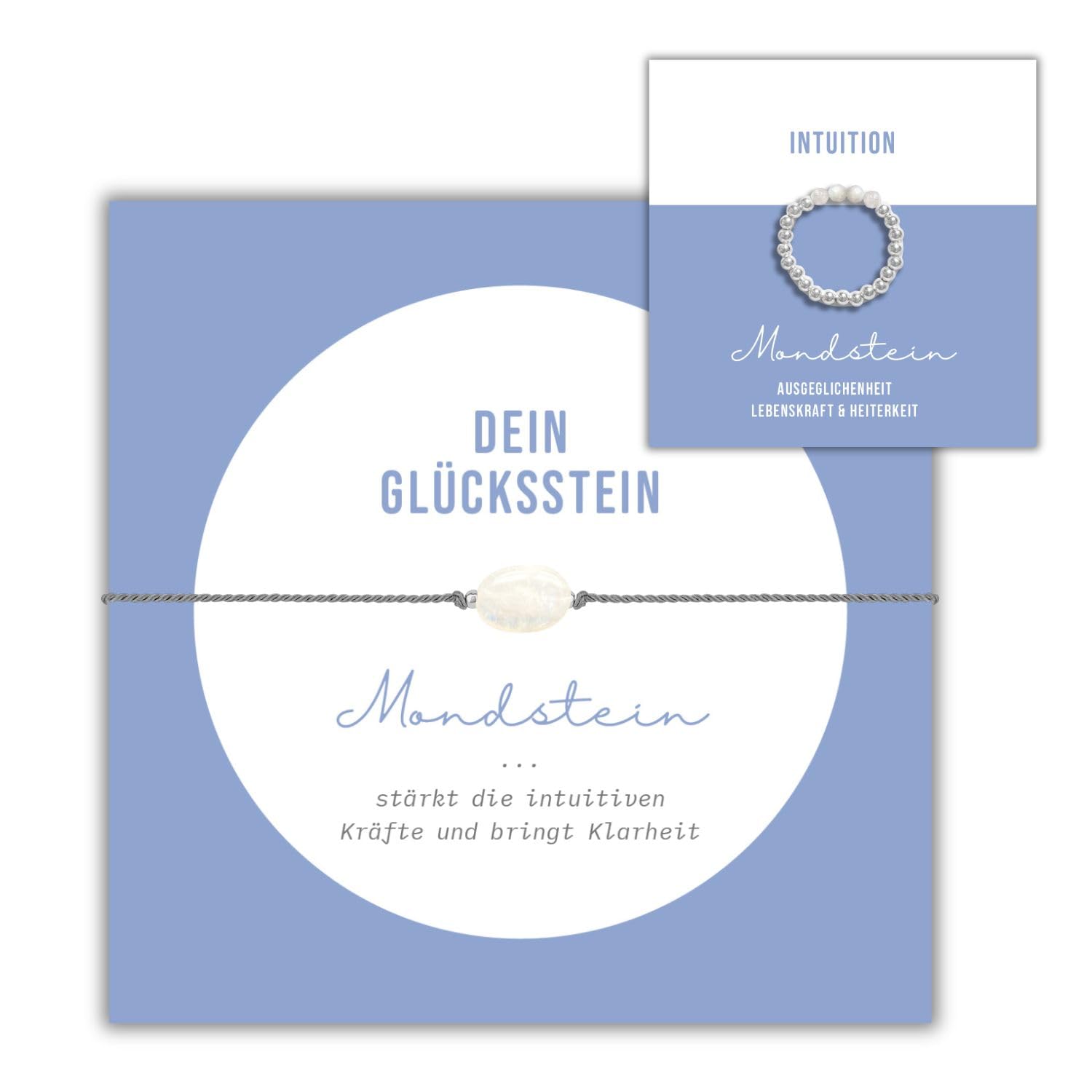 happymaker - Edelstein Schmuckset Damen, Edelstein Armband u