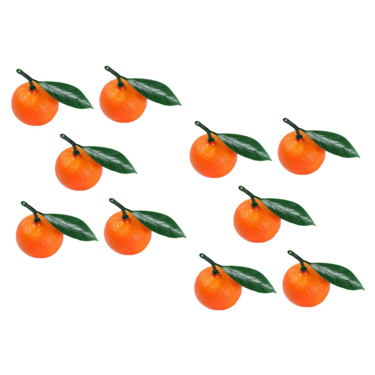 MAGICLULU 5 Sätze Modell Mit Gefälschten Orangen Obst-Modell- Kalk Zitrone Kunstobst Künstliche Früchte Künstliches Orangen-modelldekor Naturgetreue Fruchtdekorationen PVC 10 Stück * 5