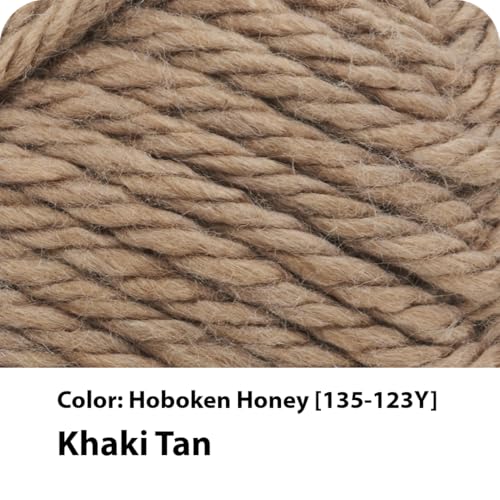 Lion Brand Yarn Hometown Yarn, Super-Bulky Yarn for Knitting, Crocheting, and Crafting, 3 Pack, Hoboken Honey - Thumbnail 2