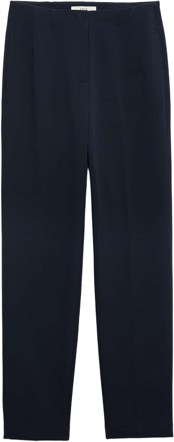 Marks & Spencer Damen Knöchellange Konische Hose – Mit Stretch – Mit Taschen