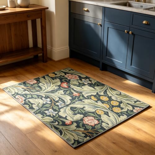 Tapis poil ras antidérapant vert classique 150x240cm