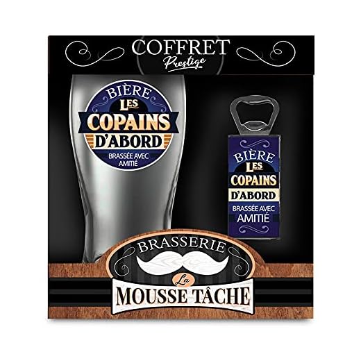 STC Coffret Verre À BIÈRE Copains