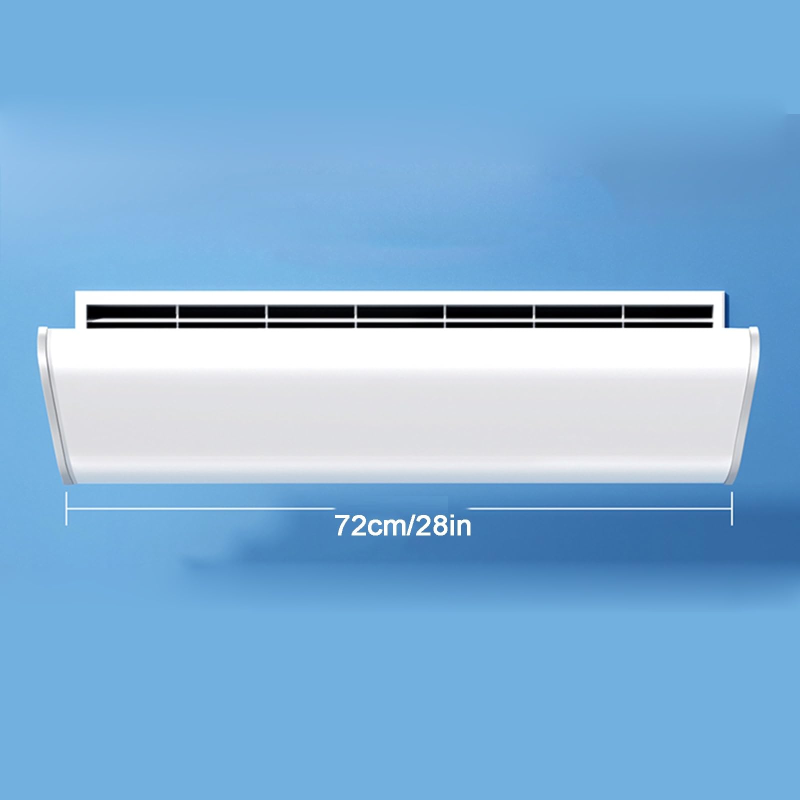 Deflettore Condizionatore Regolabile, Deflettore per Condizionatore Ambiente, Adatto per Registro e Griglia Aria Condizionata Centrale(72cm/28in)