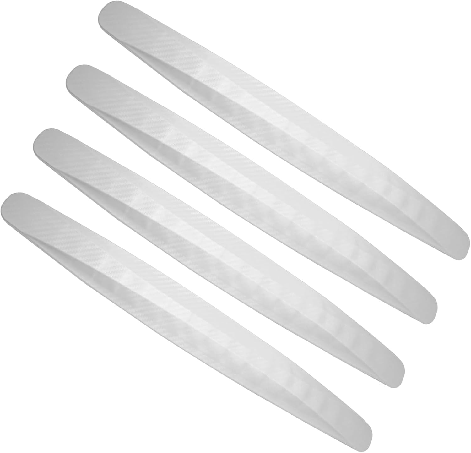 ONEMAJI 4 PCS Front Rear Bumper Guard Protector for Mitsubishi Colt Turbo Hybrid 2023-2026, Bumper Protector Strip Edge Guard Anti-Scratch Body Shield Trim,White