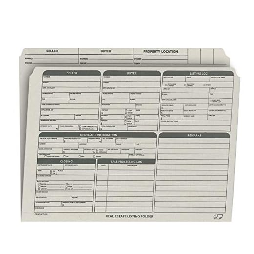 Durable Real Estate Listing Folders Set