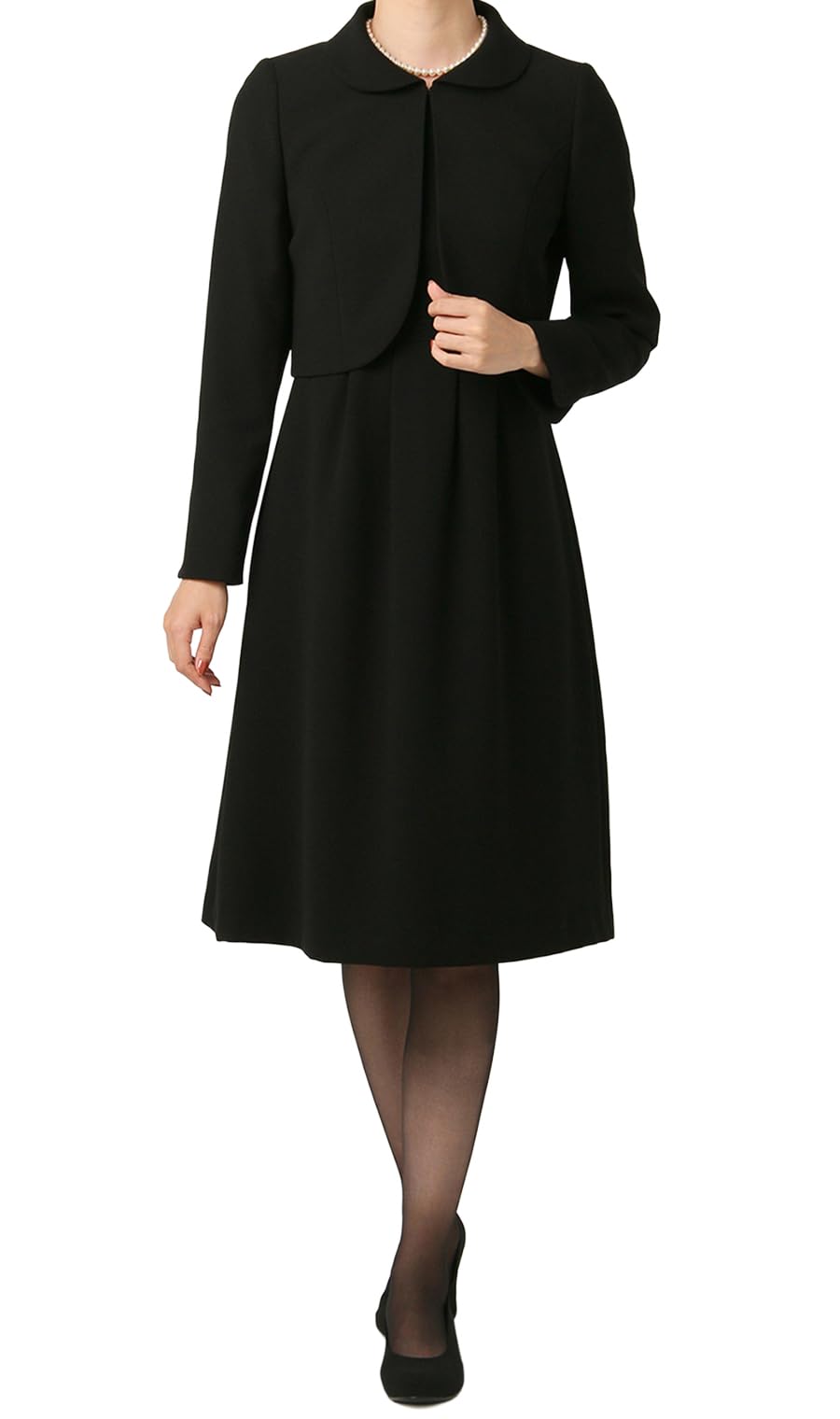 Yofuku Noaoyama Women's Formal Suit Skirt Set, 2-Piece Set, One Piece Set, Suit, Ceremonial Services, Memorial Services, Memorial Services, Formal Clothes, Black Suit, Loose Fit, Large Size, Body