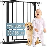 Design pratique à pression : Lors de la livraison, la barrière peut sembler “de travers” – c’est normal ! En ajustant les vis de réglage, vous créez la tension nécessaire pour fermer l’espace et garantir une fixation solide. Les vis avec embouts en caoutchouc protègent vos murs et cadres de porte des rayures tout en assurant une excellente stabilité.