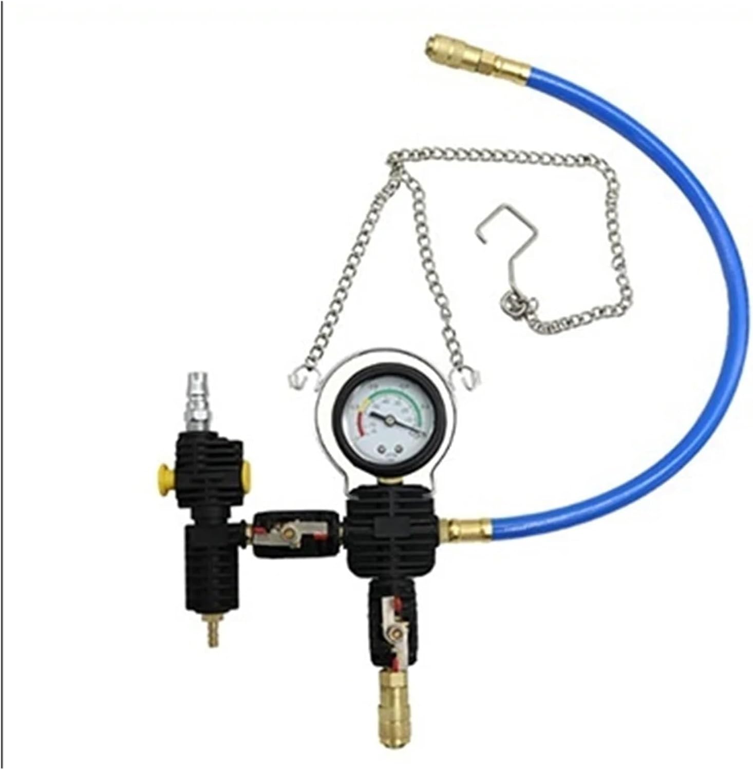 34Pcs Universal Radiator Pressure Tester Cooling System Set Vacuum Type Test Water Tank Leak Detection Detector Tool