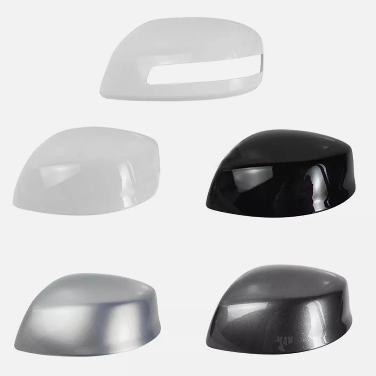 Left Driver Side Rearview Mirror Cap Cover For Honda Civic 2012 2013 2014 2015 76251-TR0-A01 (Dark Silver, Left)