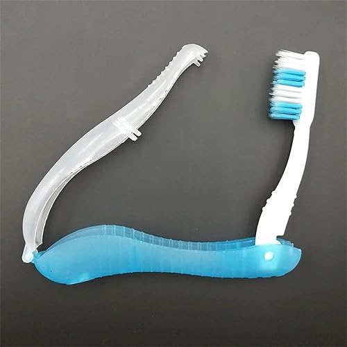 Miniatura 3 de Cepillo de dientes plegable de viaje para adultos, cepillo de dientes suave, desechable, potable, para viajes, campamento, escuela, hogar, viajes de