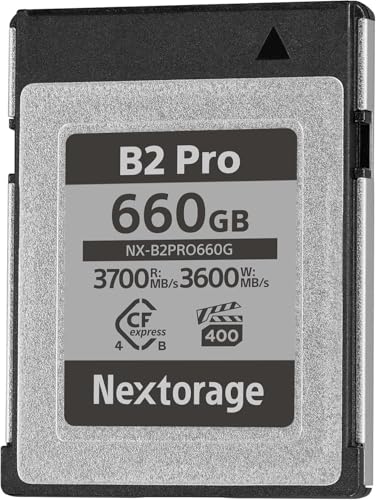 Nextorage {[J[ CFexpress 4.0 TypeB 660GB VPG400 őǂݏox3700MB/s ő发ݑx3600MB/s pSLCtbV nCGhf A RAWBe 4K/8K^ 