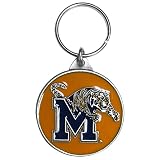 NCAA Siskiyou Sports Fan Shop Memphis Tigers Carved Metal Key Chain One Size Team Color