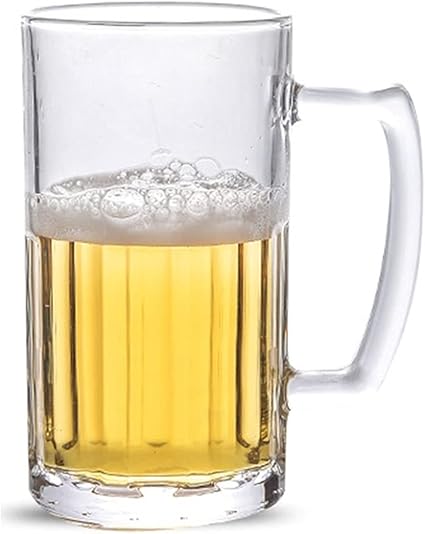 Amazon 大型ヘビービールジョッキ 480mlグラススタイン 伝統的なビールジョッキセット パーフェクトコーヒー ティーグラス 日常の飲用グラス カクテルグラス 6個セット Color Type5 Wxberg グラス タンブラー