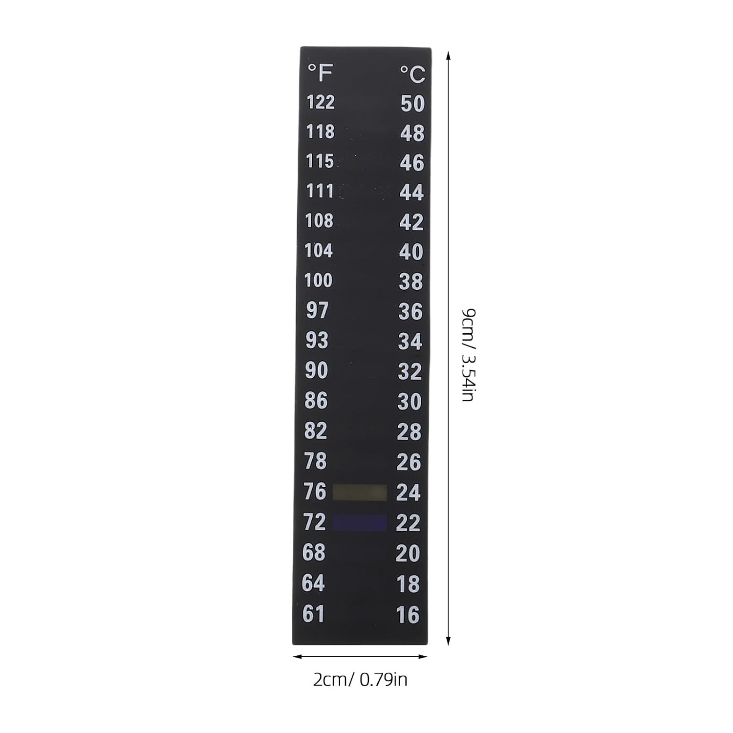 10pcs LCD Temperature Sticker Strips for Brewing Jars, PET