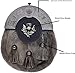 VARIETOS Scottish Kilt Sporran with Traditional Badges – Genuine Leather, Perfect for Highland Attire (Thistle badge)