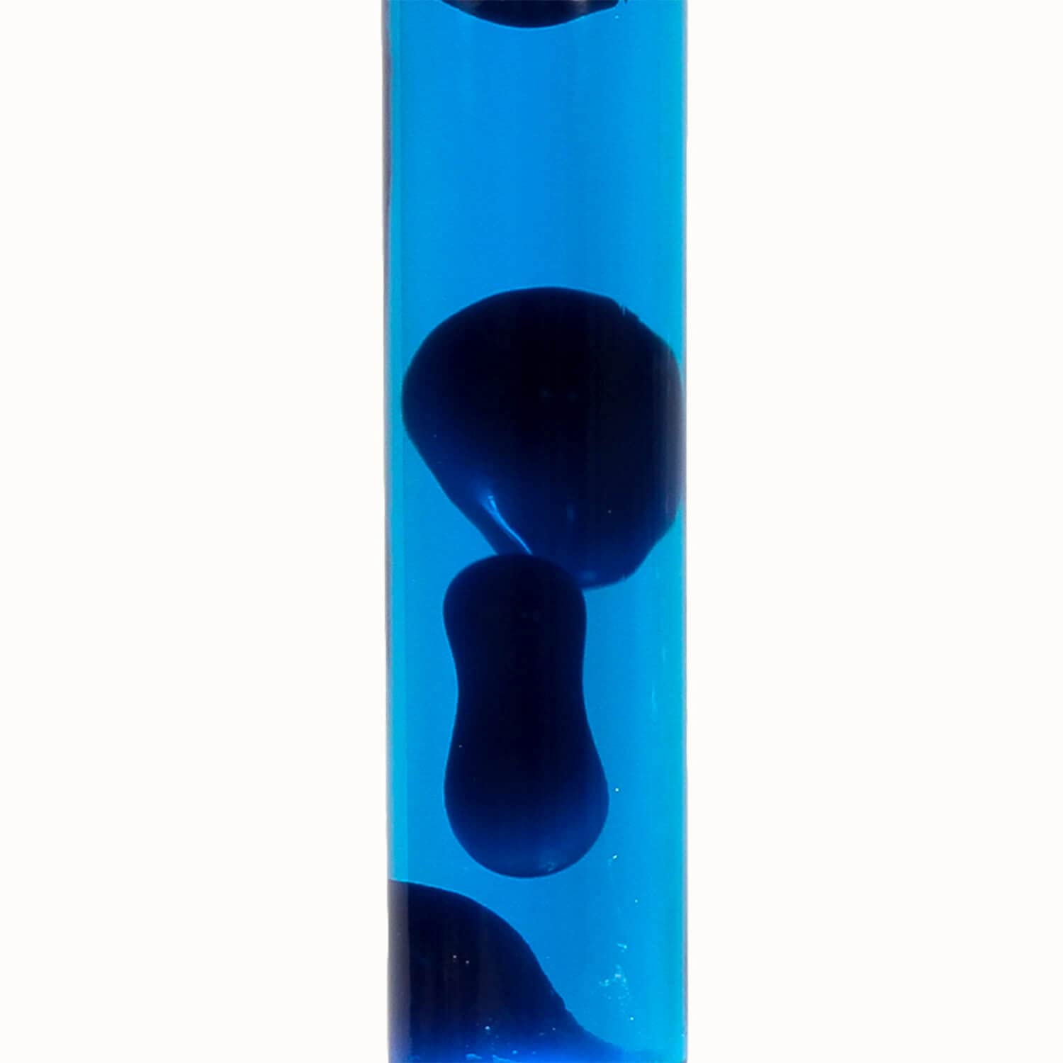 Lampada Lava Magma YVONNE In Vetro E Alluminio Nero/blu - Perfetta Per Feste E Arredamento Retrò