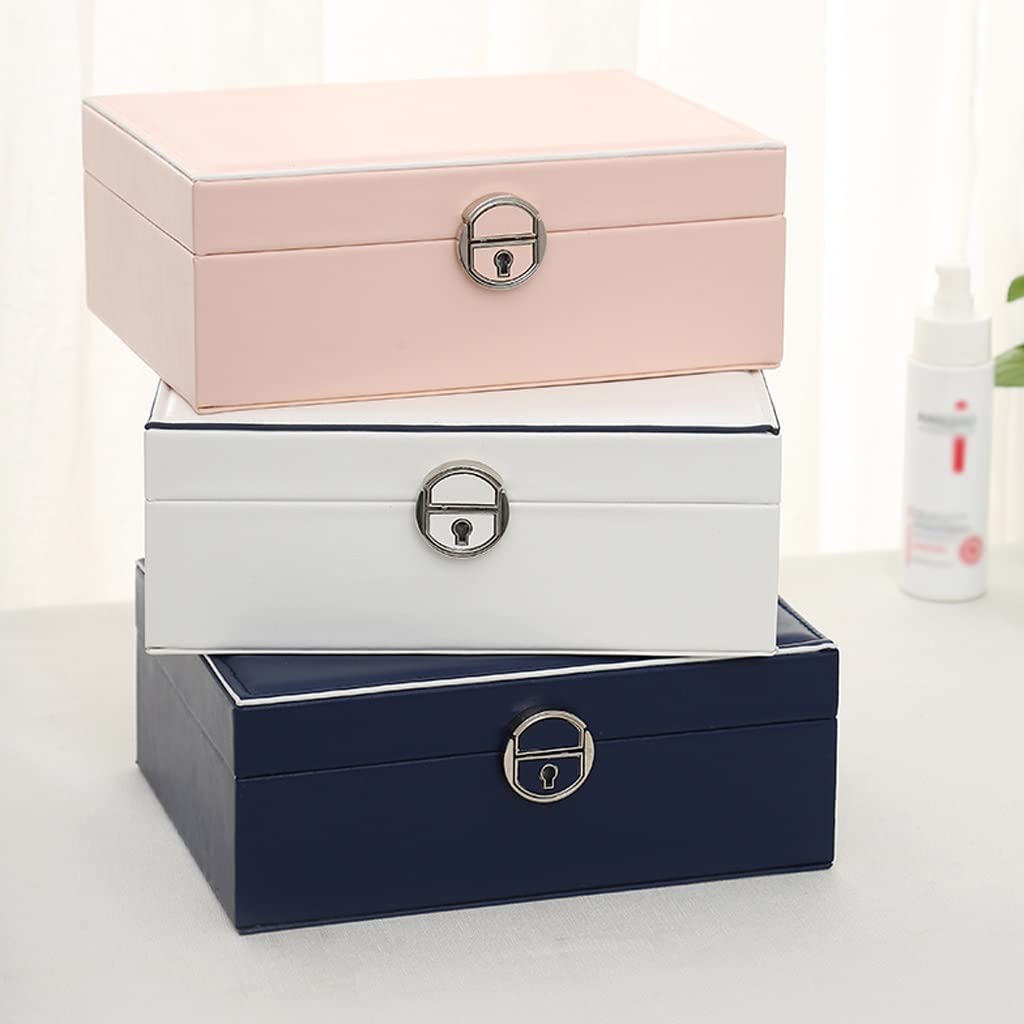 Schmuckschatulle, Schmuckschatulle, kleine Reise-Schmuck-Organizer-Box, PU-Leder, Schmuckaufbewahrung für Ringe, Schmuckschatullen, Geschenk für Frauen und Mädchen, Schmuck-Organizer interesting