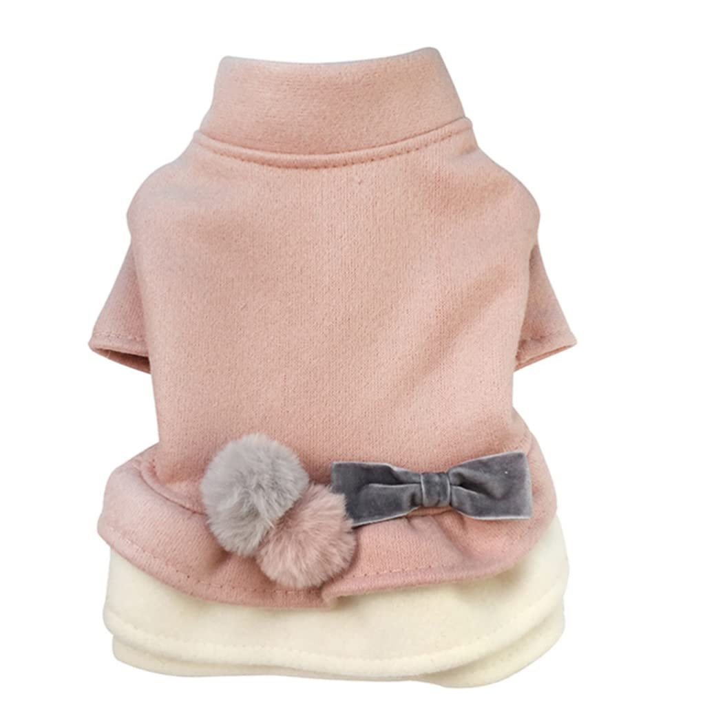 Robe pour petit chien contre le froid - Vêtement d'hiver chaud ajustable taille L
