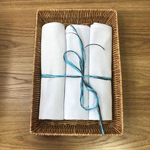 Kit 6 Panos de Prato Brancos GG c/Pendurador Casa Paloma