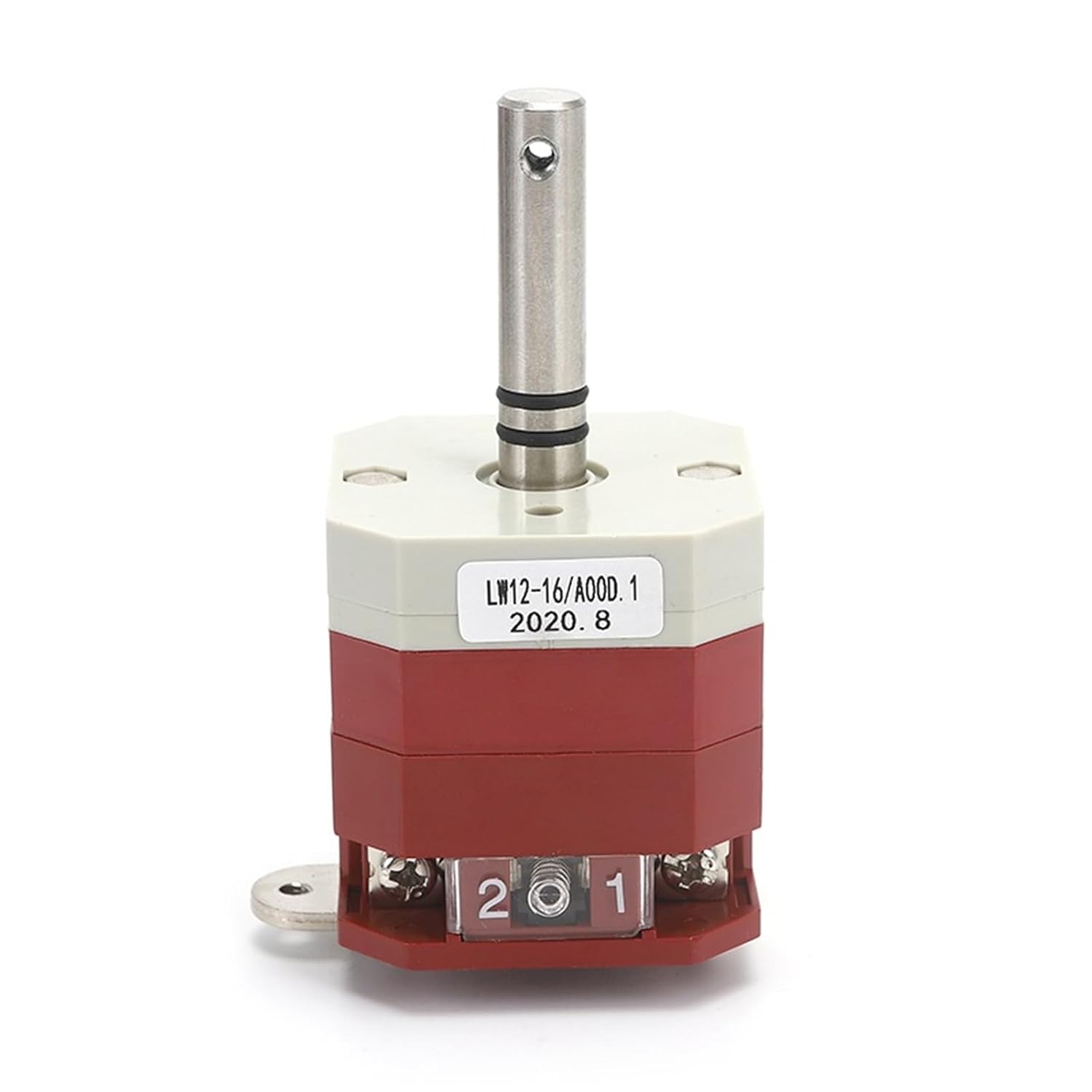 LW12-16/A00D.1 16A 3 Position One Pole 4 Screw Single Reset Control Circuit Rotary Cam Switch 1Pcs