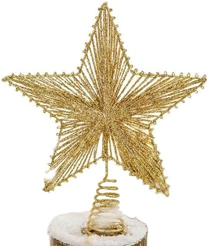 Étoile De Noël pour Le Sommet du Sapin - Décoration avec Paillett...