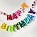 Pre-Strung Happy Birthday Banner - Felt Ball Garland - HAPPY BIRTHDAY Garland, Rainbow Birthday Decorations, Personalized Happy Birthday Sign for Birthday Decor, Party Decor, Photo Prop (Rainbow)